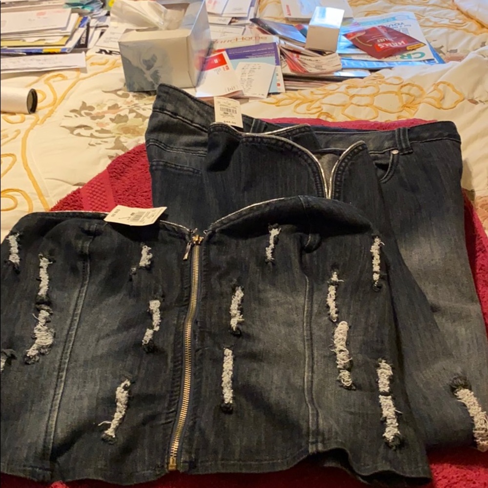 Jean top/jeans pant